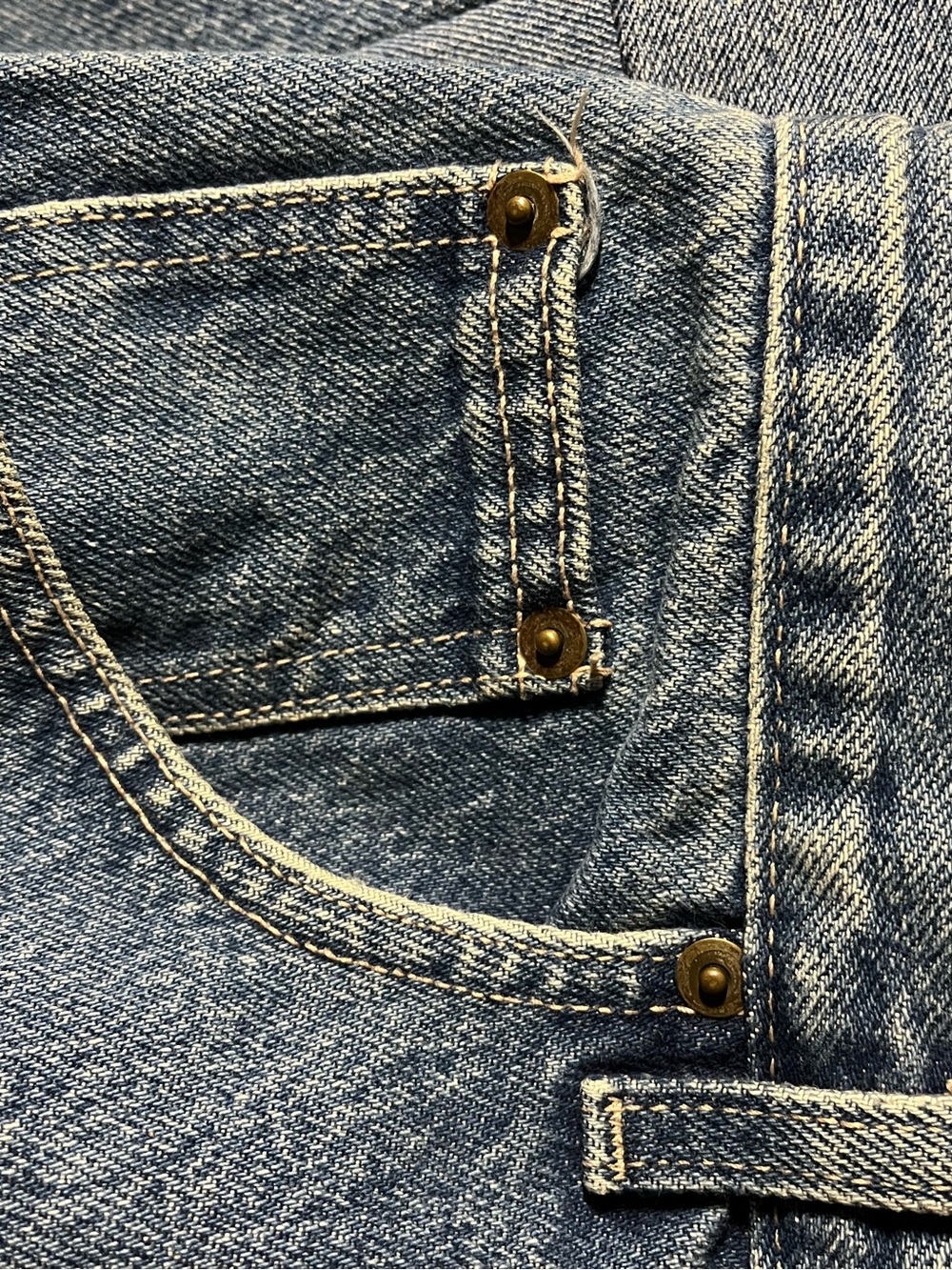 Vintage Reworked Custom Patchwork Denim Jeans 32 - Picture 7 of 7